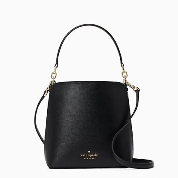 NWT Kate Spade Darcy Small Bucket Bag Black - WKR00439 - Picture 2 of 6